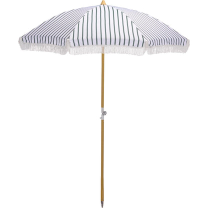 Swains Beach Umbrella by HedgeApple Essentials. Made from aluminum, 100% polyester in a unique style.