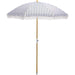 Swains Beach Umbrella by HedgeApple Essentials. Made from aluminum, 100% polyester in a unique style.