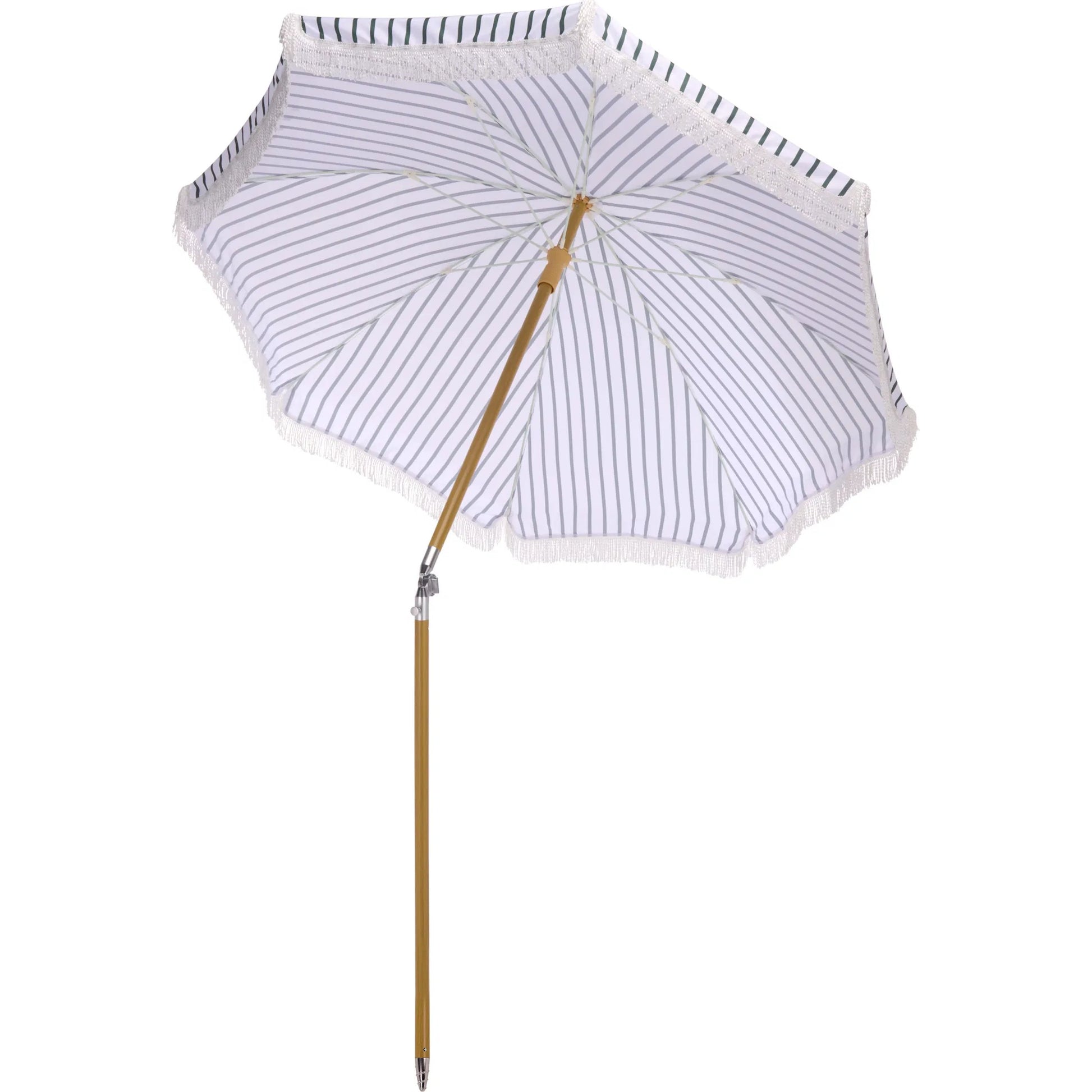 Swains Beach Umbrella by HedgeApple Essentials. Made from aluminum, 100% polyester in a unique style.