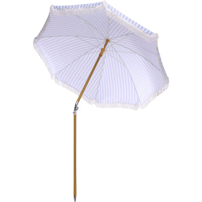 Swains Beach Umbrella by HedgeApple Essentials. Made from aluminum, 100% polyester in a unique style.