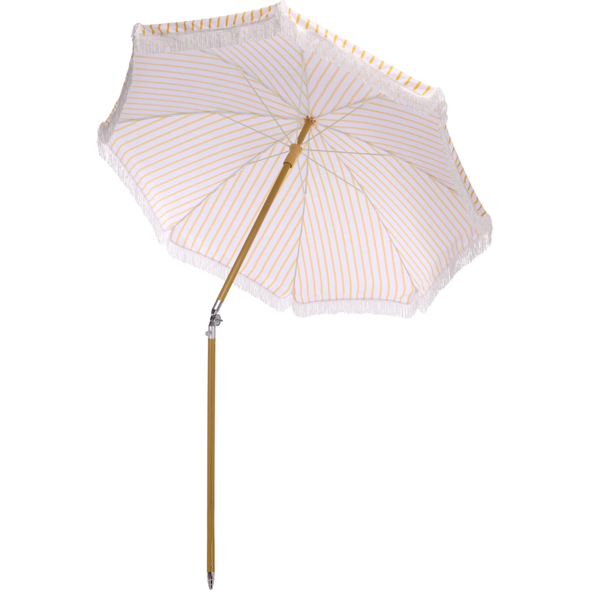 Swains Beach Umbrella by HedgeApple Essentials. Made from aluminum, 100% polyester in a unique style.