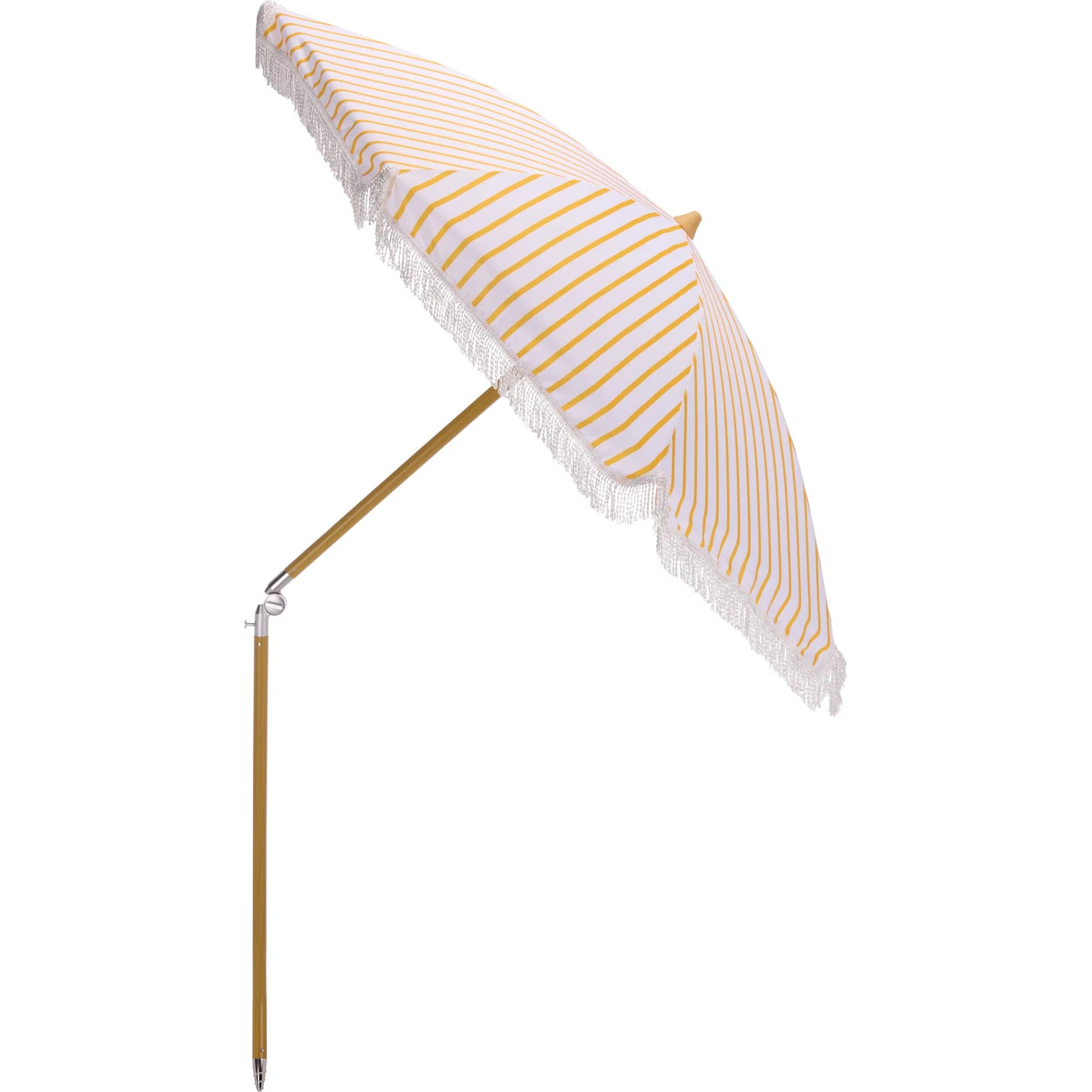 Swains Beach Umbrella by HedgeApple Essentials. Made from aluminum, 100% polyester in a unique style.