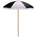 Roane Beach Umbrella by HedgeApple Essentials. Made from aluminum, 100% polyester in a unique style.