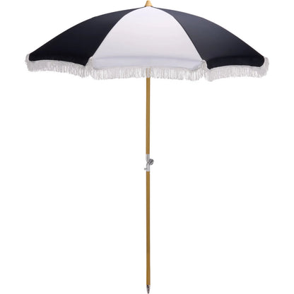 Roane Beach Umbrella by HedgeApple Essentials. Made from aluminum, 100% polyester in a unique style.
