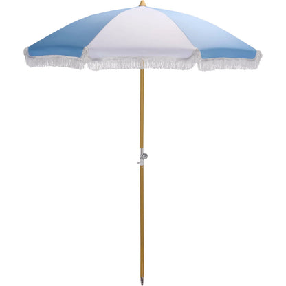 Roane Beach Umbrella by HedgeApple Essentials. Made from aluminum, 100% polyester in a unique style.