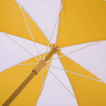 Roane Beach Umbrella by HedgeApple Essentials. Made from aluminum, 100% polyester in a unique style.