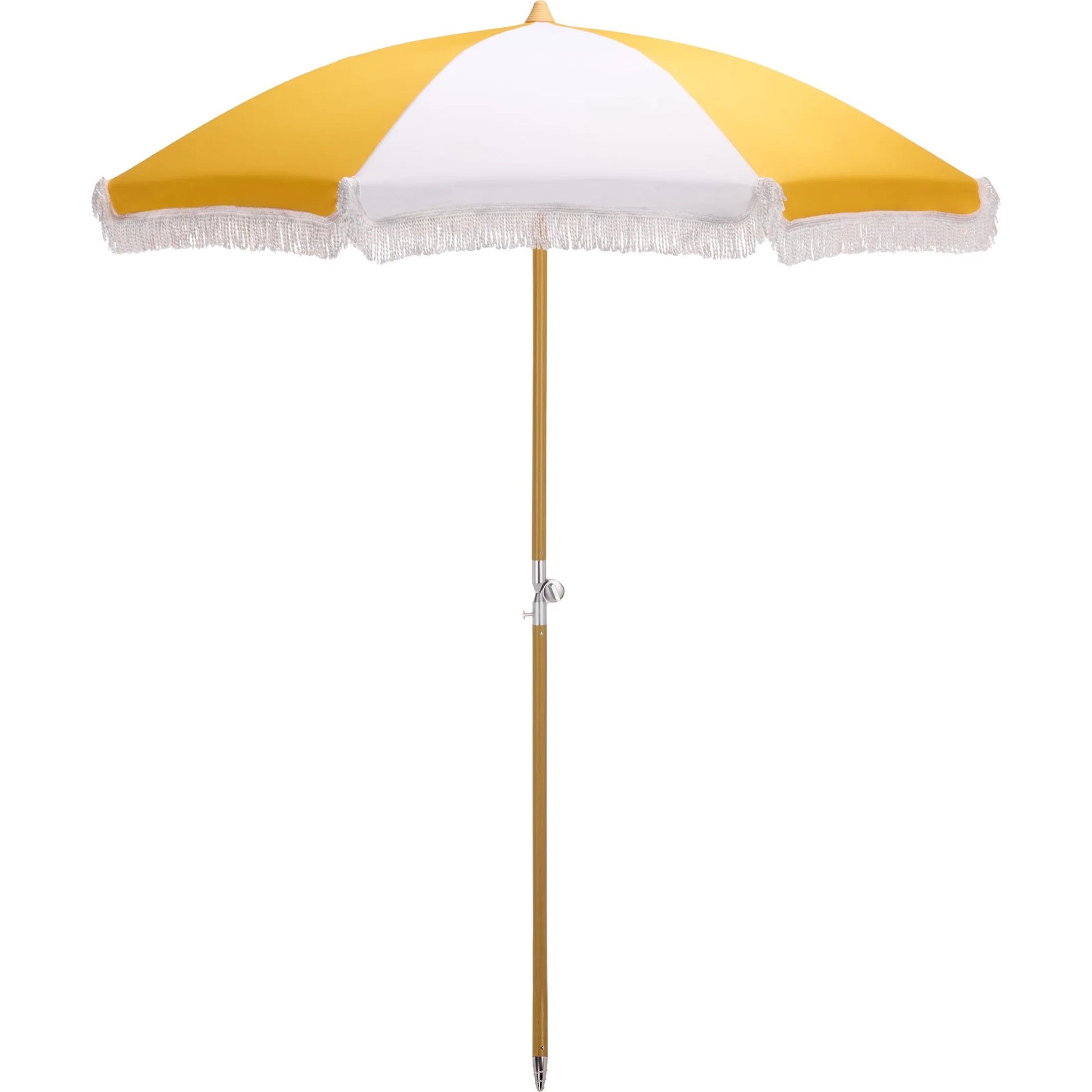 Roane Beach Umbrella by HedgeApple Essentials. Made from aluminum, 100% polyester in a unique style.