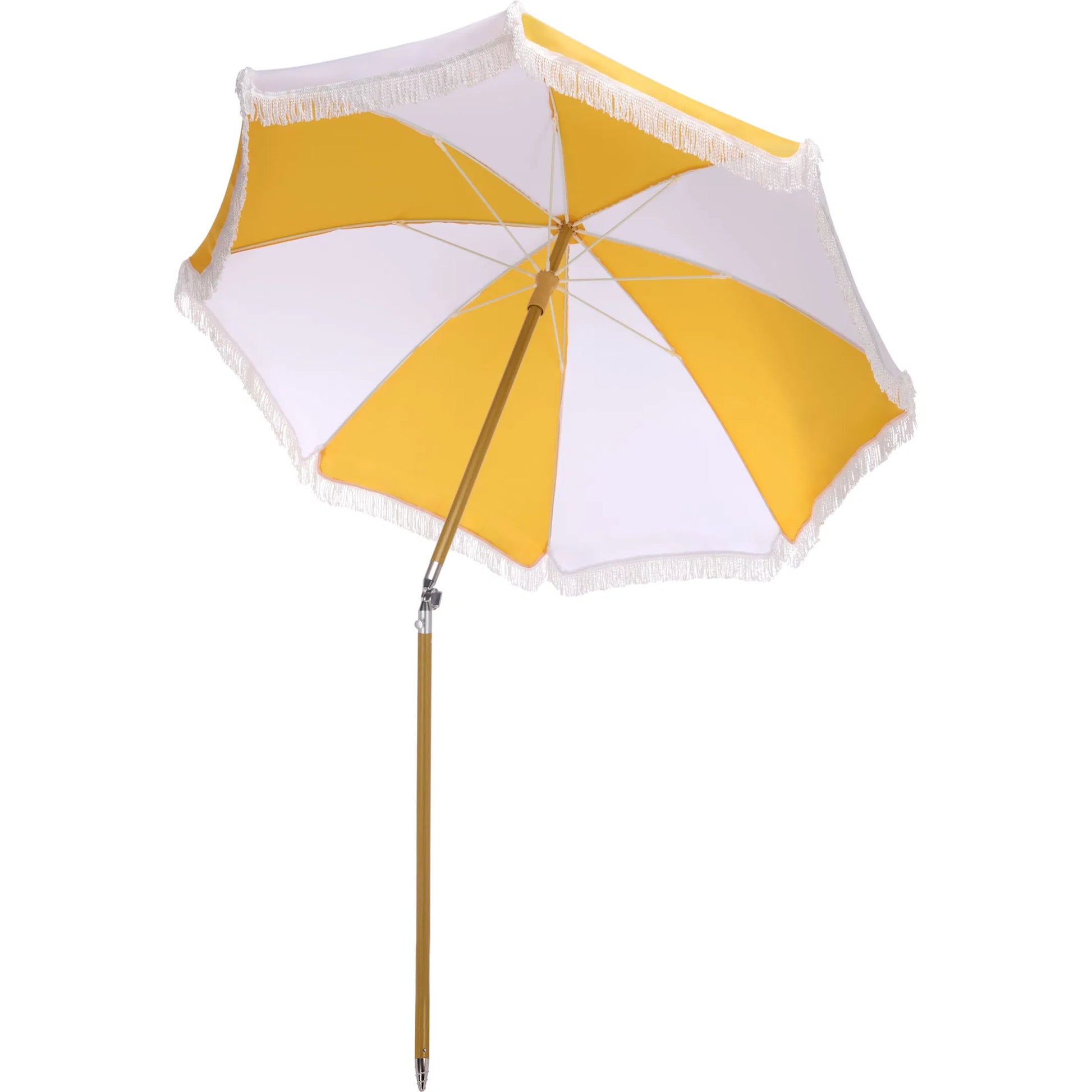 Roane Beach Umbrella by HedgeApple Essentials. Made from aluminum, 100% polyester in a unique style.
