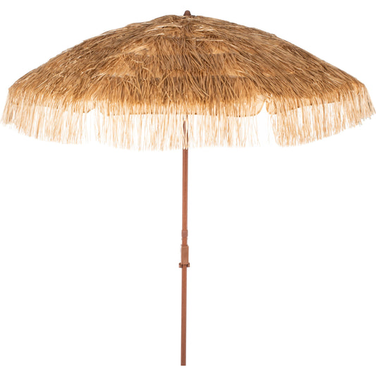 Powell Umbrella by HedgeApple Essentials in tiki. Made from powder coating, 100% polyester, aluminum in a eclectic & global style.
