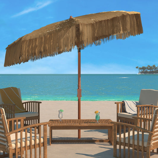 Powell Umbrella by HedgeApple Essentials in tiki. Made from powder coating, 100% polyester, aluminum in a eclectic & global style.