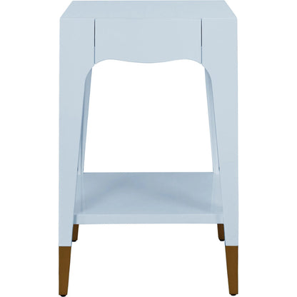 Patti Tapered Leg One Drawer Side Table by Worlds Away. Made from unique in a unique style.