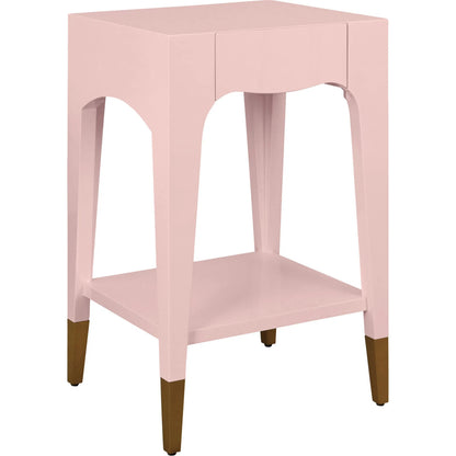 Patti Tapered Leg One Drawer Side Table by Worlds Away. Made from unique in a unique style.