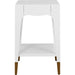 Patti Tapered Leg One Drawer Side Table by Worlds Away. Made from unique in a unique style.