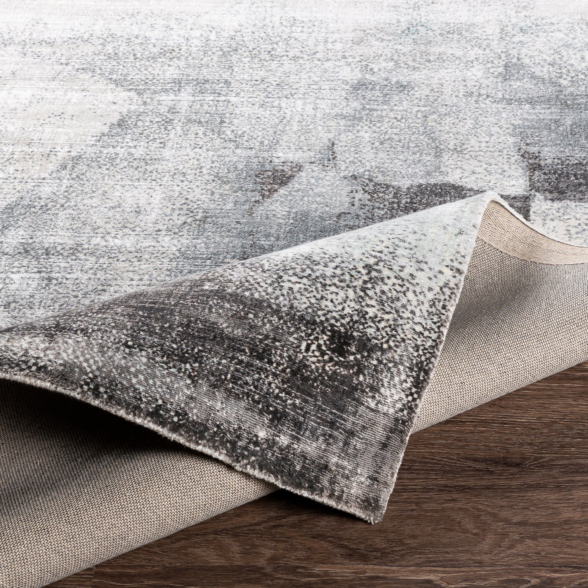 Park Avenue PAV-2303 Rug by Surya in slate, cream, light gray, gray, black. Made from 100% viscose in a unique style.