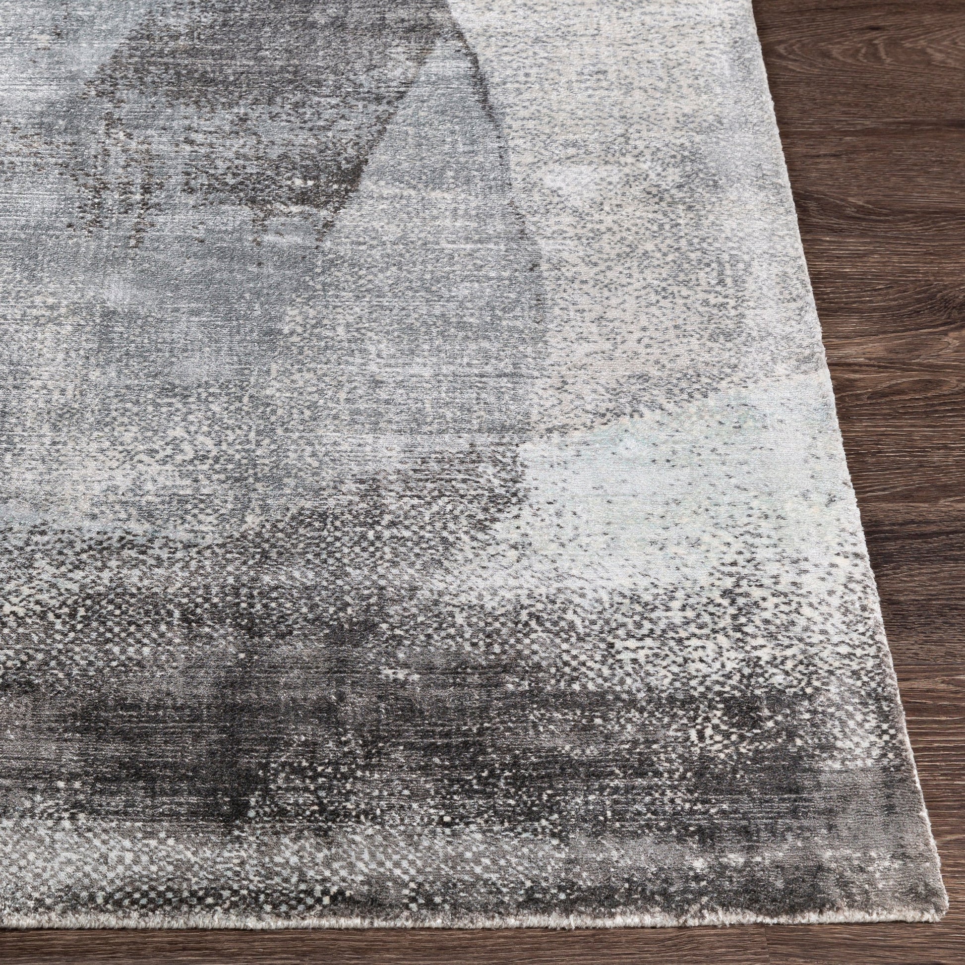 Park Avenue PAV-2303 Rug by Surya in slate, cream, light gray, gray, black. Made from 100% viscose in a unique style.