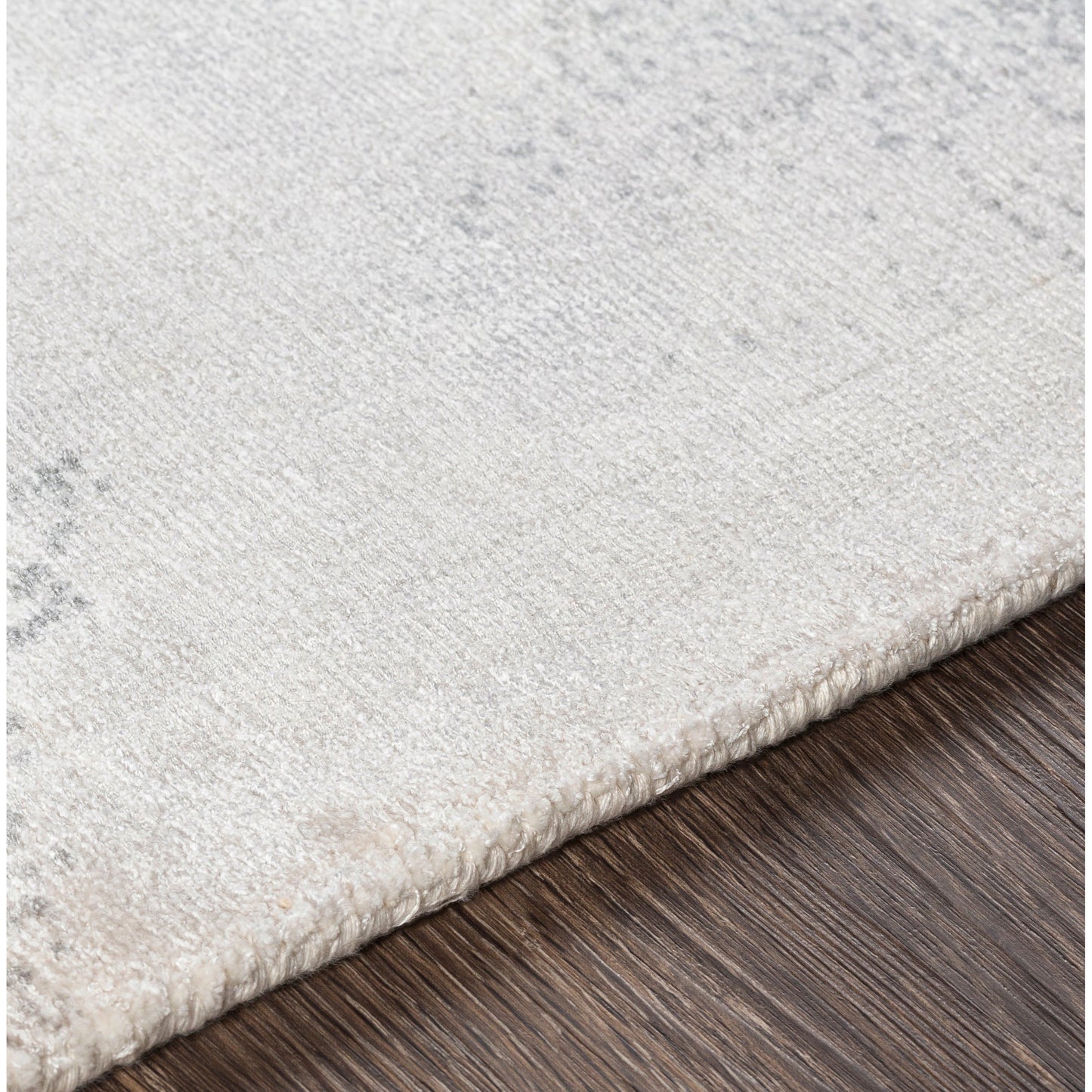 003 SI-1888203,SI-1888204 | Closeup | Park Avenue PAV-2303 Rug by Surya in slate, cream, light gray, gray, black. Made from 100% viscose in a unique style.