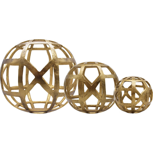 Paxon Round Metal Ball by Worlds Away. Made from unique in a unique style.