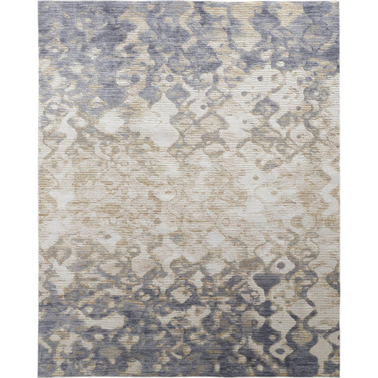Laina Transitional Gradient & Rug - 39G7F by Feizy in tan, ivory, blue. Made from unique in a unique style.