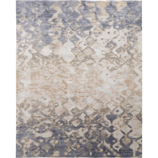 Laina Transitional Gradient & Rug - 39G7F by Feizy in tan, ivory, blue. Made from unique in a unique style.