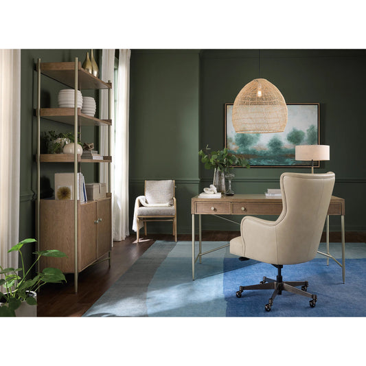Sonnet Credenza by Hooker Furniture in medium wood and wren. Made from unique in a unique style.