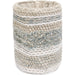 Grandcanyon Basket by Pasargad Home in white. Made from cotton in a eclectic & global style.