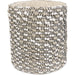 Grandcanyon Basket by Pasargad Home in white. Made from cotton in a eclectic & global style.