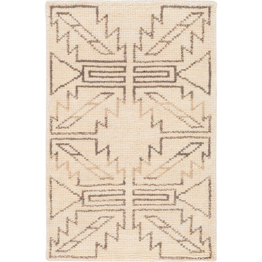 Pueblo Rug - 1544 by Surya in wheat, charcoal. Made from 100% wool in a unique style.