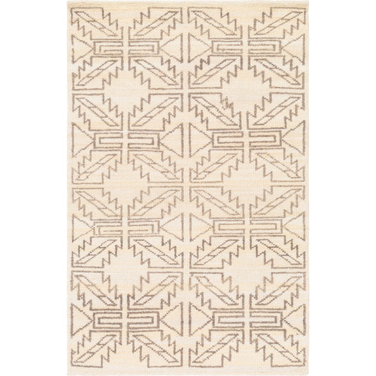 Pueblo Rug - 1544 by Surya in wheat, charcoal. Made from 100% wool in a unique style.