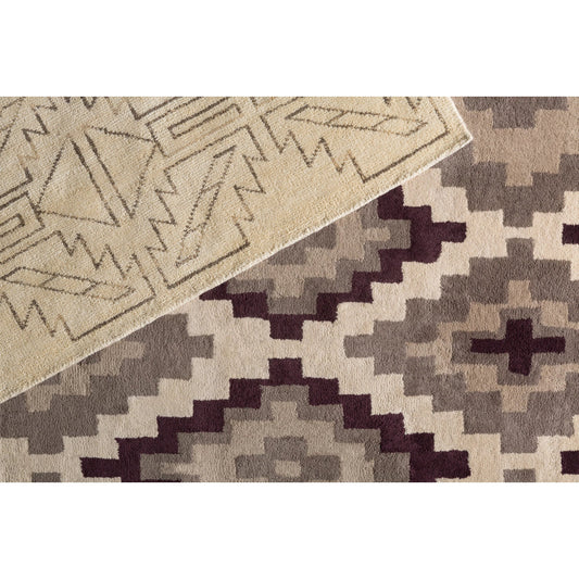 Pueblo Rug - 1544 by Surya in wheat, charcoal. Made from 100% wool in a unique style.