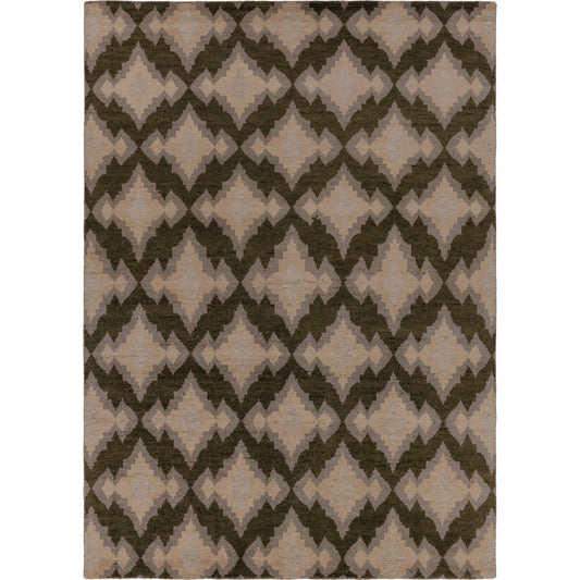 Pueblo Rug - 1546 by Surya in charcoal, light gray, light beige. Made from 100% wool in a unique style.