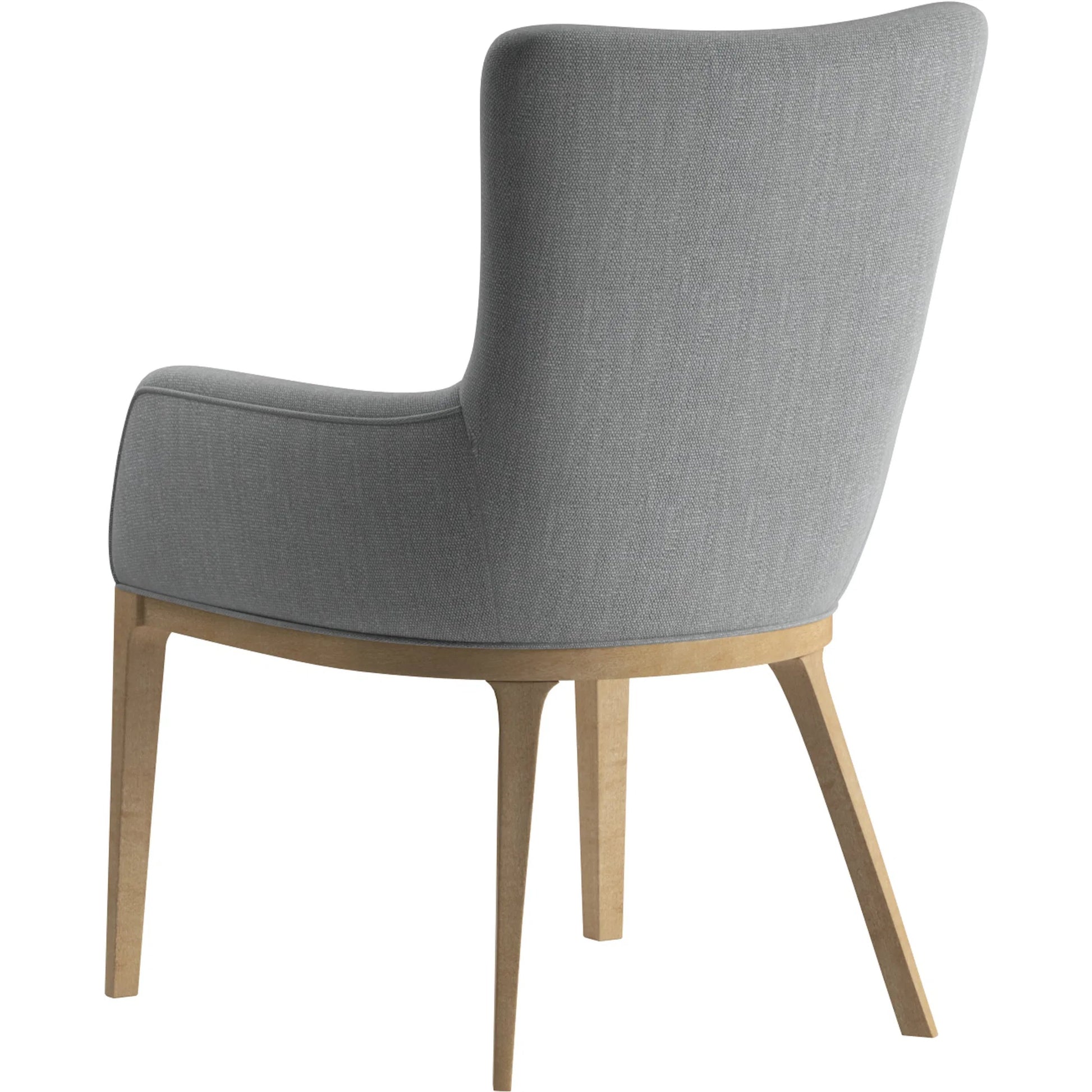 Loft Upholstered Arm Chair by A.R.T. Furniture in gray and natural maple. Made from rubberwood in a transitional style.