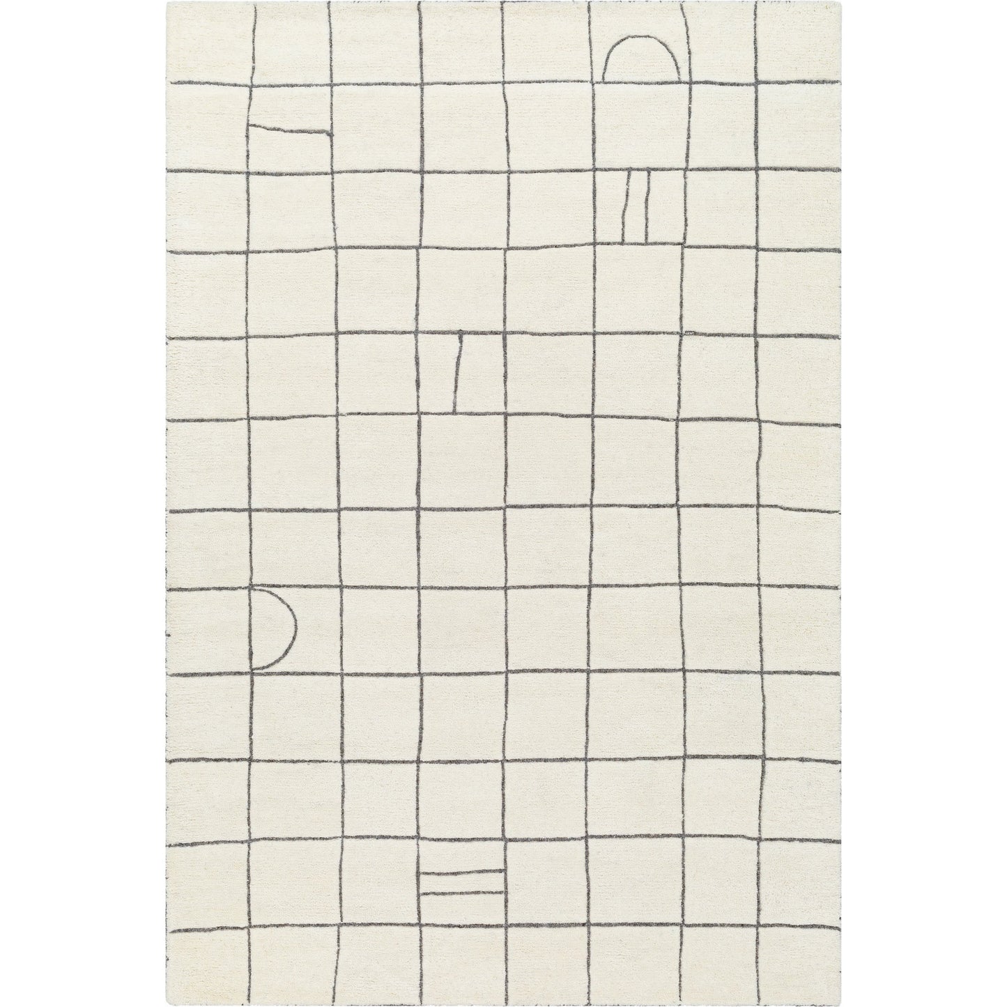 001 SI-2167557,SI-2167558,SI-2167559,SI-2167560 | Primary Silo | Portobello Rug - 485196 by Livabliss in off-white, pearl. Made from wool in a unique style.
