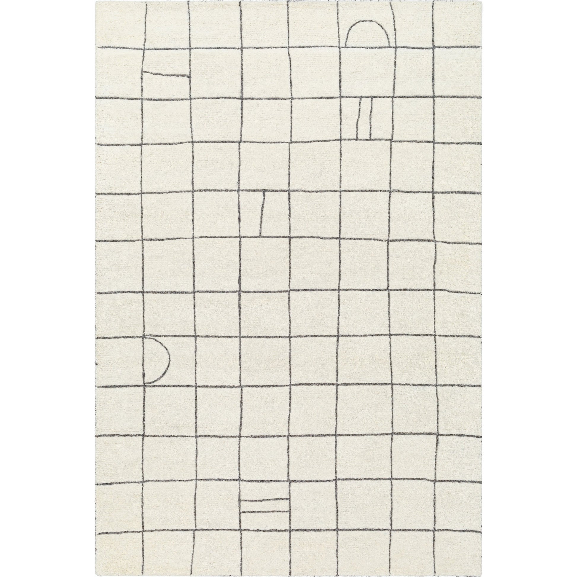 Portobello Rug - 485196 by Livabliss in off-white, pearl. Made from wool in a unique style.
