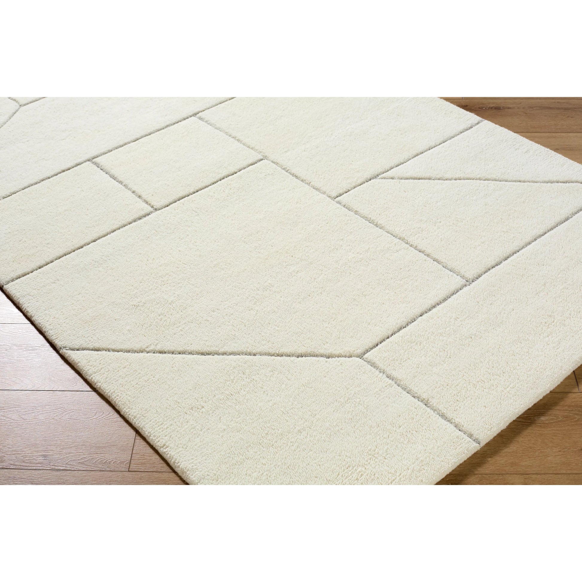 Portobello PBO-2316 Rug by Livabliss in ivory, charcoal. Made from wool in a unique style.