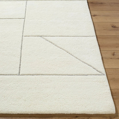 Portobello PBO-2316 Rug by Livabliss in ivory, charcoal. Made from wool in a unique style.