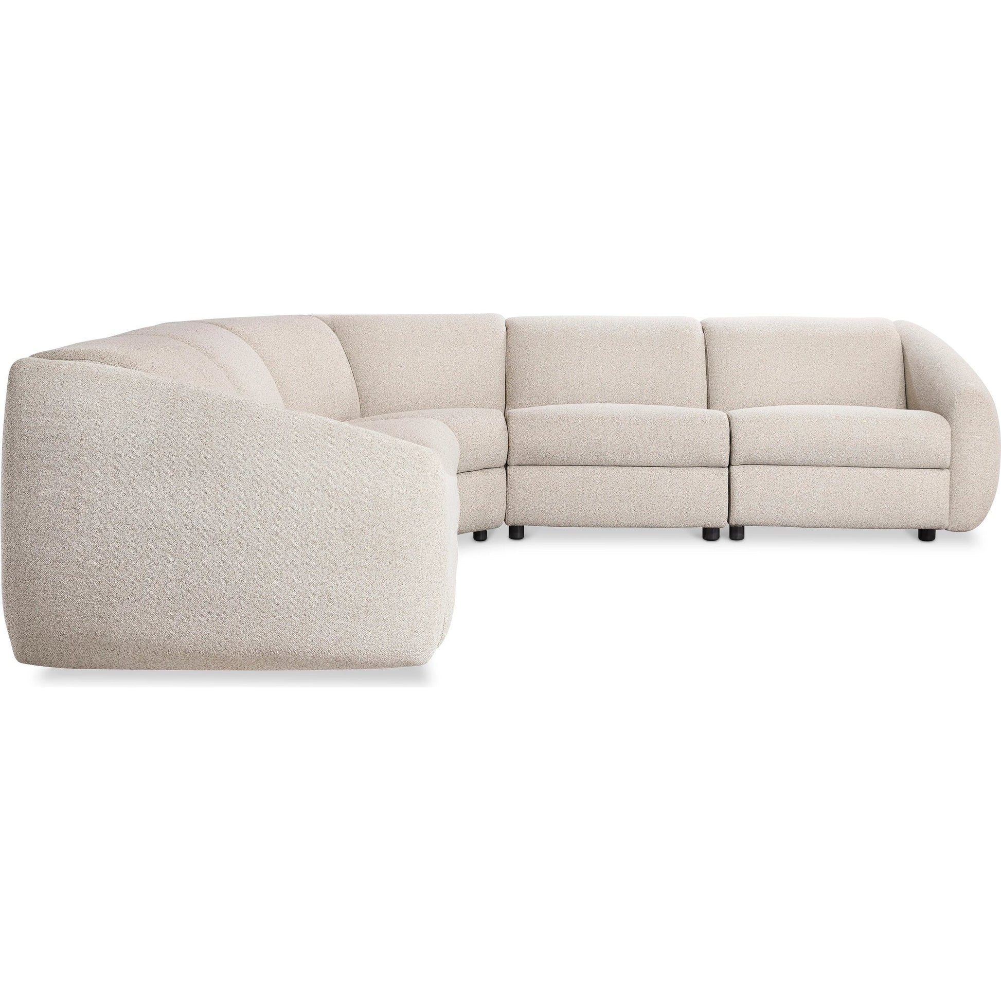 Avignon 5-PIECE Fabric Power Motion Sectional by Bernhardt in beige, tan. Made from fabric in a unique style.