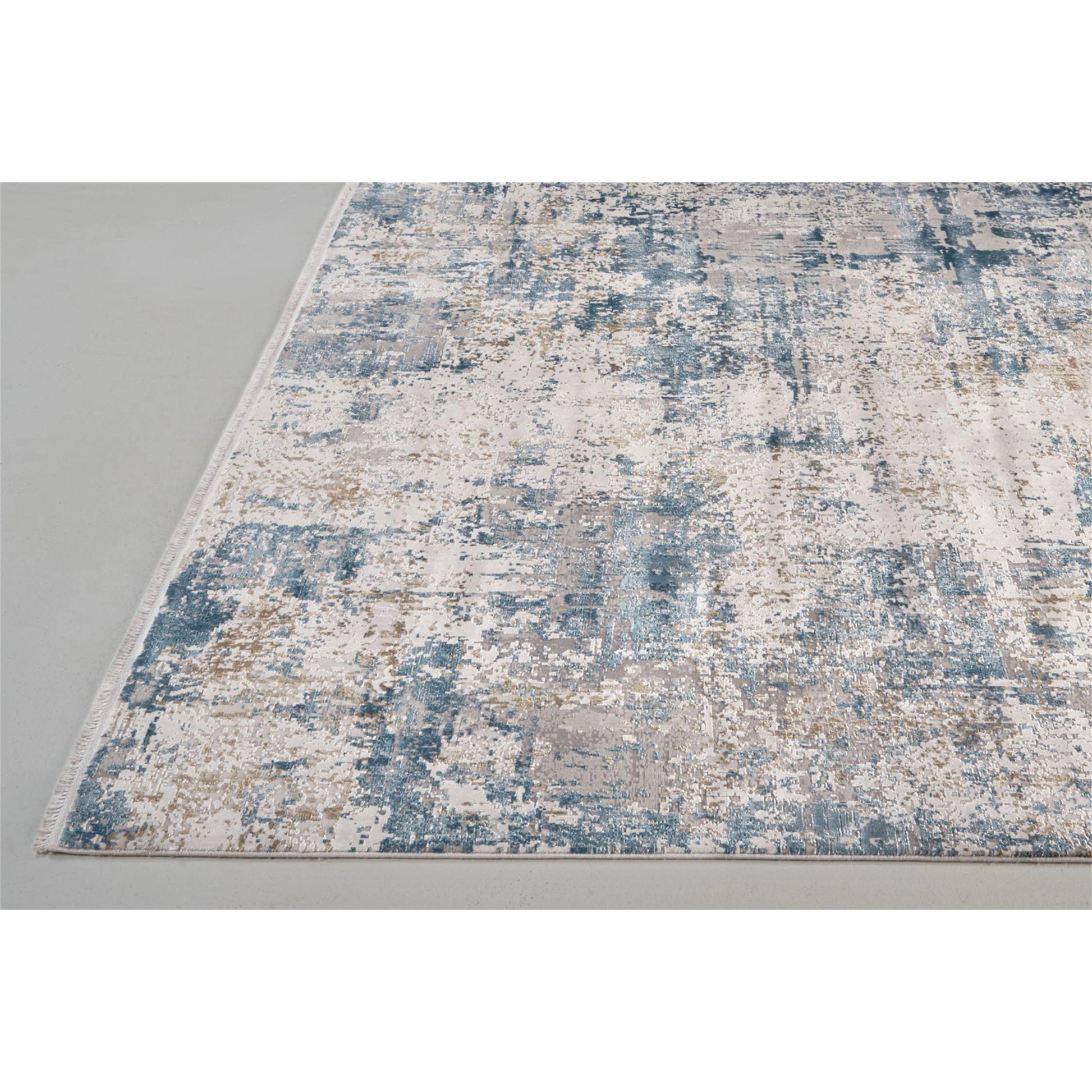 Cadiz Rug - 3891F by Feizy in ivory, tan, blue. Made from viscose, acrylic in a unique style.