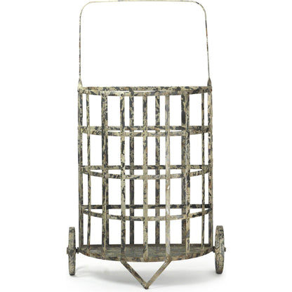 Iron Cart by Zentique in rustic zinc and iron. Made from iron in a cottage & farmhouse style.