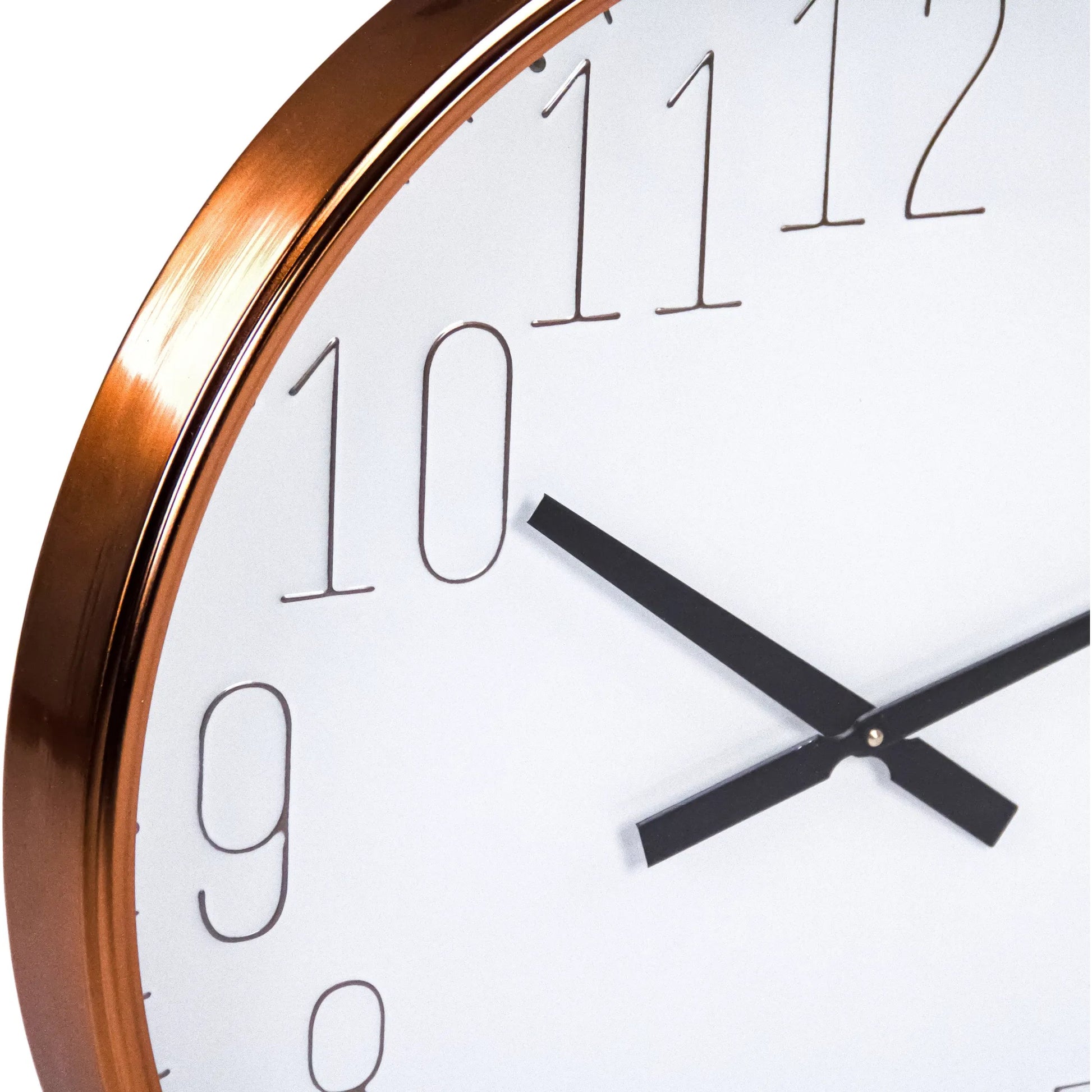 Gold Iron Clock by Zentique in bronze, white, black. Made from iron, mdf in a modern style.