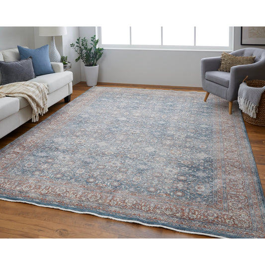 Marquette Transitional Oriental Rug - 39GTF by Feizy in blue, red. Made from unique in a unique style.