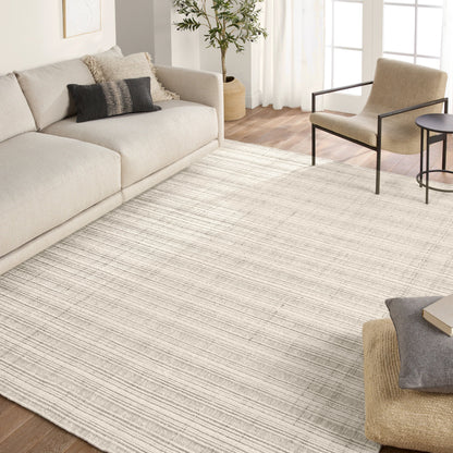 Promontory Rug by Jaipur Living in cream, gray. Made from 100% wool in a unique style.