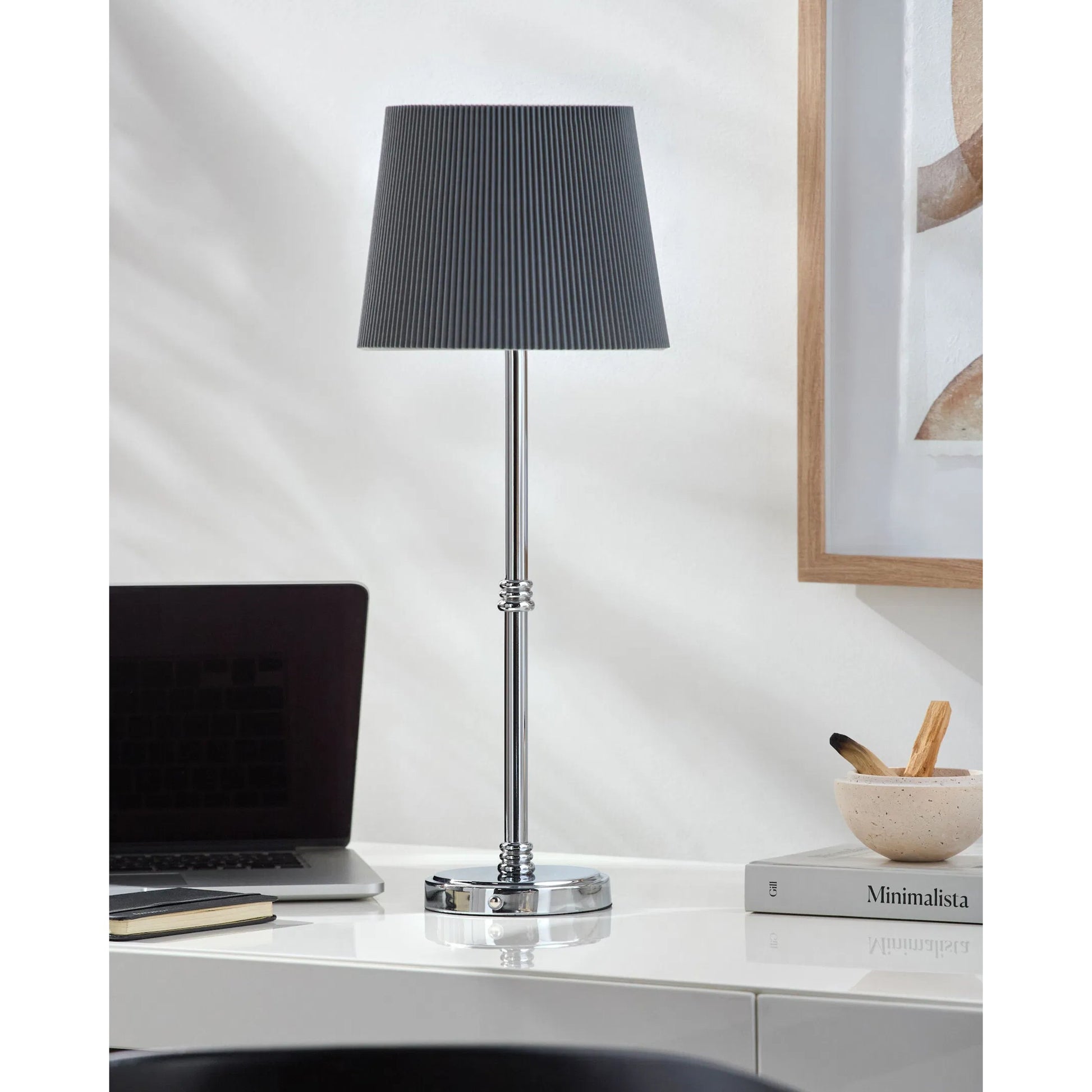 Parcey Buffet Table Lamp (Set of 2) by Livabliss. Made from iron, polyester in a modern style.