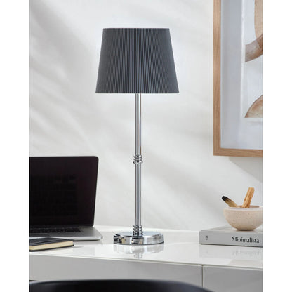 Parcey Buffet Table Lamp (Set of 2) by Livabliss. Made from iron, polyester in a modern style.
