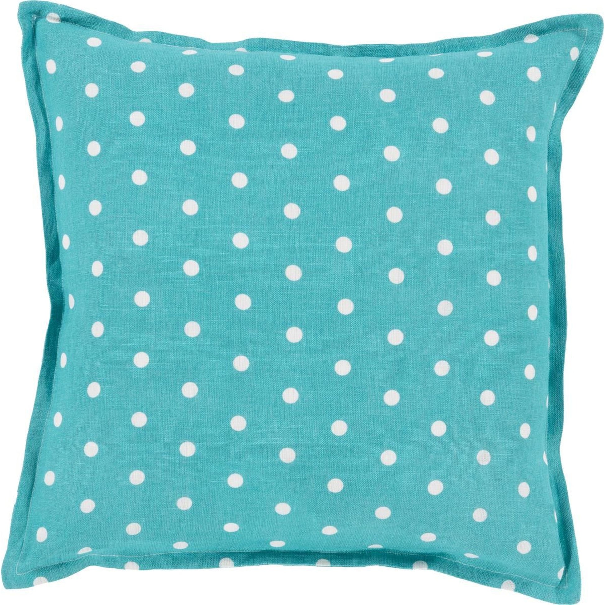 Polka Dot Pillow - 13258 by Surya. Made from 100% linen in a modern style.