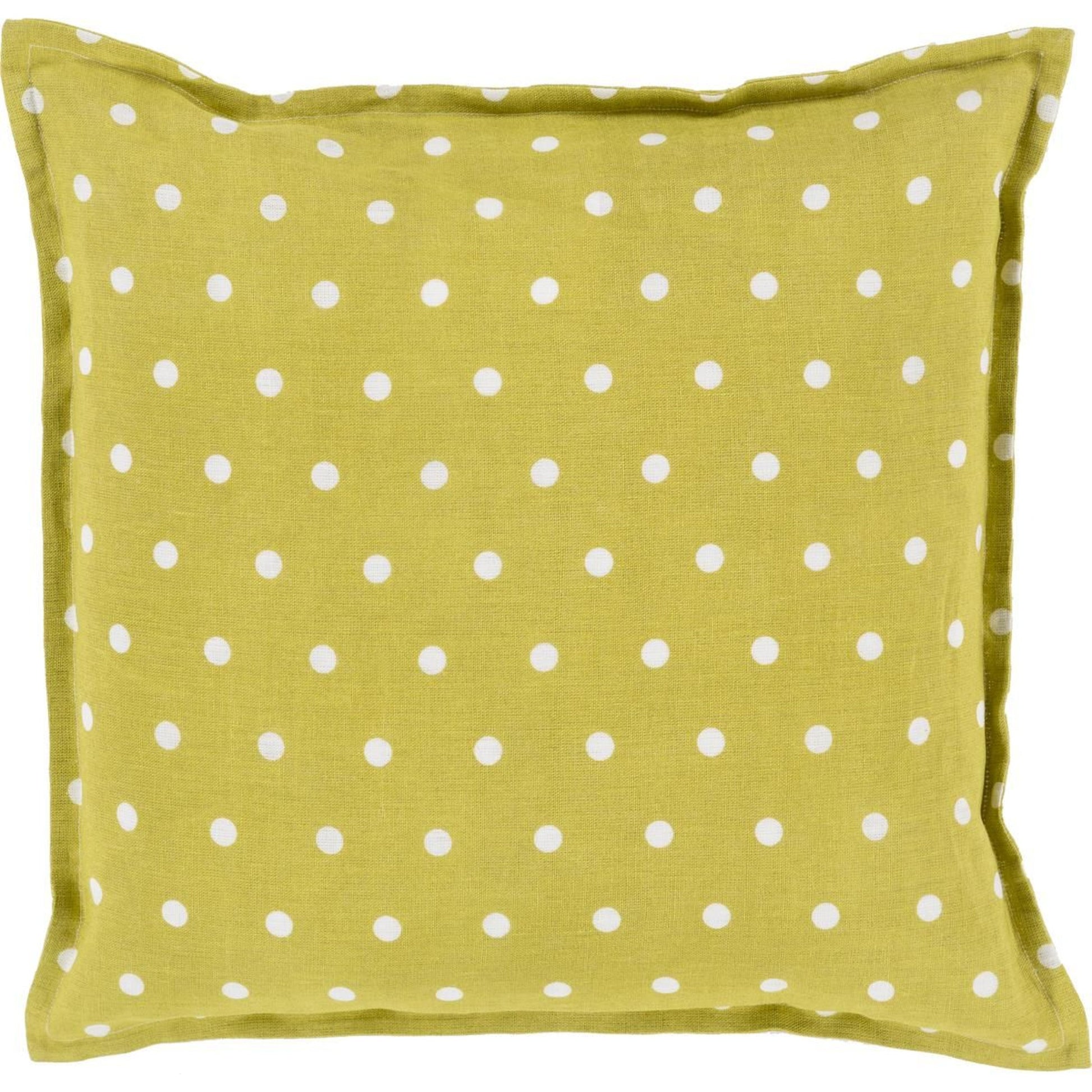 Polka Dot Pillow - 13258 by Surya. Made from 100% linen in a modern style.