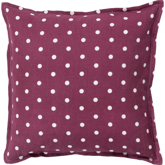 Polka Dot Pillow - 13258 by Surya. Made from 100% linen in a modern style.