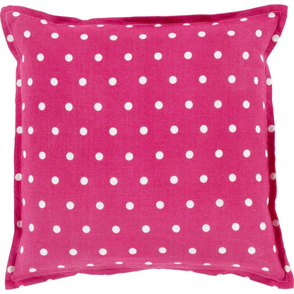 Polka Dot Pillow - 13258 by Surya. Made from 100% linen in a modern style.