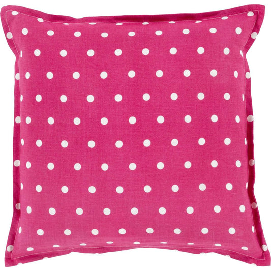 Polka Dot Pillow - 13258 by Surya. Made from 100% linen in a modern style.