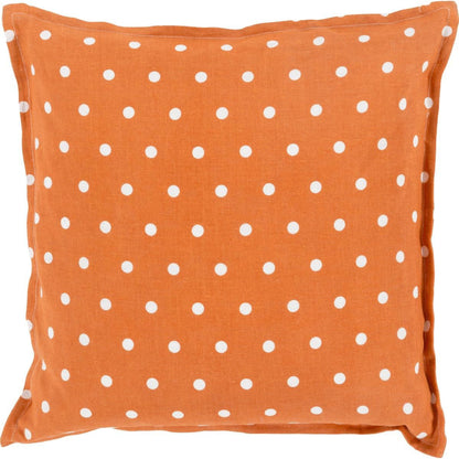 Polka Dot Pillow - 13258 by Surya. Made from 100% linen in a modern style.