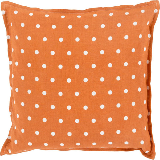 Polka Dot Pillow - 13258 by Surya. Made from 100% linen in a modern style.
